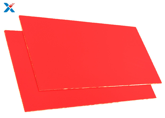 OEM 1mm Plexiglass Extruded एक्रिलिक शीट अनुकूलित लाल रंग